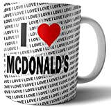 Mug I Love McDonald's – Thé – Café – Mug – Tasse – Anniversaire – Noël – Cadeau