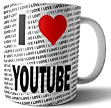 Mug I Love YouTube – Thé – Café – Mug – Tasse – Anniversaire – Noël – Cadeau