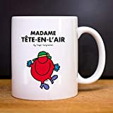 Mug Madame Tête En L'air - Mug céramique de qualité. Mug imprimé en France