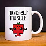 Mug Monsieur Muscle - Mug céramique de qualité. Mug imprimé en France