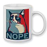 Mug Président Grumpy Cat "NOPE" (chat grincheux) - Chamalow shop
