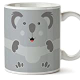 Mugffins Koala mug Tasses de Petit déjeuner Originales - idées de Cadeaux drôles d'animaux - Céramique 350 ML