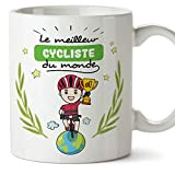Mugffins Tasses pour CYCLISTE - En Français - Cadeau original pour CYCLISTE homme - Meilleur du Monde .- 11 oz ...