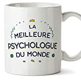 Mugffins Tasses pour PSYCHOLOGUE - En Français - Cadeau original pour PSYCHOLOGUE femme - Meilleur du Monde - 11 oz ...