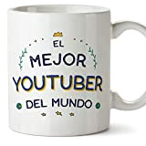 Mugffins Tasses pour YOUTUBEUSE - En Espagnol - Cadeau original pour YOUTUBEUSE homme - Mejor del Mundo - 11 oz ...
