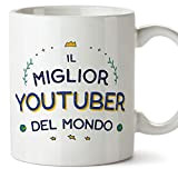 Mugffins Tasses pour YOUTUBEUSE - En Italien - Cadeau original pour YOUTUBEUSE homme - Miglior del Mondo - 11 oz ...