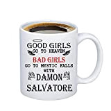 NA Damon Salvatore Vampire Diaries Merchandise Mystic Falls The Vampire Diaries inspiré Cadeau Tasse à café (Tasse Damon)