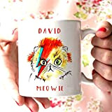 NA David Bowie Chat Tasse Mignon drôle Chat Amoureux David Bowie Cadeau - Tasse à café Cadeau 11 onces Tasses ...