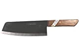 Nakiri Couteau de cuisine avec manche en bois et lame en acier inoxydable