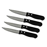 Nirosta 03183 Lot de 4 couteaux à steak, couteaux de cuisine, couteaux à viande par 4, Plastique, Acier inoxydable, 24 ...