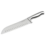Nirosta 41832 Couteau de cuisine Santoku, Couteau à découper, Lame de 18 cm, Argenté, Acier inoxydable, 31 x 5cm