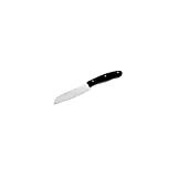 Nirosta 43803 Couteau Santoku, Acier Inoxydable, Noir, Couteau de cuisine avec manche ergonomique