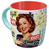 Nostalgic-Art Tasse à café rétro, Roll my eyes – Idée de cadeau pour nostalgiques, en céramique, design vintage amusant avec ...