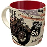 Nostalgic-Art Tasse à café rétro, Route 66 Bike Map – Idée de cadeau pour fans de moto, en céramique, Design ...