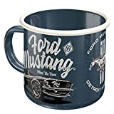 Nostalgic-Art Tasse rétro en émail, Ford Mustang - The Boss – Idée de cadeau pour fans d'automobiles, Mug de camping, ...