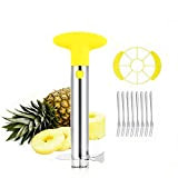 OITUGG Coupe Ananas: [3 en 1] INOX Decoupe Ananas pour Ananas éplucher - Electrique Outil de Vide D'ananas - avec ...