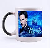 Once Upon a Time Captain Hook 11 OZ Morphing Mug Heat Sensitive Color Changing 100% Ceramic Coffee/Tea Cup Morphing Mugs