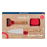 OPINEL - Coffret Complet Petit Chef - Ustensiles de Cuisine Enfant - Couteau, Éplucheur, Protège-Doigts - Hêtre & Inox - ...