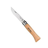Opinel Couteau N° 6 INOX Tradition - Manche 9.3 cm Hetre - Virole Tournante