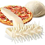 ORBLUE Rouleau pique-pâte, aide à cuisiner uniformément des pizzas à la croûte fine et empêche la pâte de se boursoufler