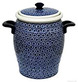 Original Bunzlauer Keramik Retro-Rumtopf 4.2 Liter im Dekor 120 - Handarbeit