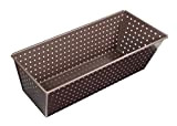 Paderno World Cuisine A4982313 Loaf Pan Perforated Loaf Pan Marron