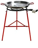 PAELLA de cuisine 60 cm Poêle à paella en acier poli – 450 mm Classique Brûleur – Mirador de Paella Garcima la Idéal