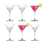 Pasabahce 440176 Lot de 6 verres à Martini « Timeless » en cristal Hauteur env. 17,2 cm