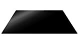 Pebbly - Planche de Protection Noire en Verre Trempé - pour Plaque de Cuisson 57x50 cm - Augmente la Surface ...