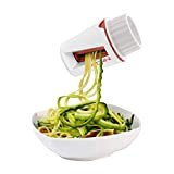 Pedrini 04GD159 Coupe-légumes à spirale, lames en acier, démontable pour le nettoyage des zoodles, plastique