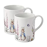 Peter Rabbit Classic Porcelain Set of 2 Mugs - 9101071 by Stow Green