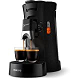 Philips CSA240/21 Machine à Café à Dosettes SENSEO Select Eco, Intensity Plus, Crema Plus, Fonction Memo - Noir avec effet ...