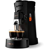 Philips CSA240/61 Machine à Café à Dosettes SENSEO Select Eco, Intensity Plus, Crema Plus, Fonction Memo - Noir