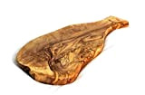 Planche à fromage Tunisan en bois d'olivier avec poignée (40 cm)