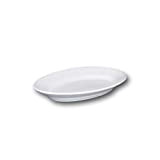 Plat ovale porcelaine blanche - L 23 cm - Tivoli