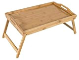 Plateau de lit table de lit en bambou pieds pliables servant de plateau de petit déjeuner comme table d'appoint table ...
