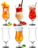 Platinux Verres à cocktail 400ml (max. 470ml) en verre Set (6 pièces) Verres à long drink Verres de fête Verres ...
