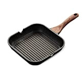 Poêles à frire Frying Pan 3 Section Grill Pan non Stick Skillet 3-en-1 Petit Pan repas poêlon en aluminium Griddle ...
