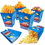 Popcorn Boîtes Flash Mcqueen 12 Pièces, Sac de Pop-corn Flash Mcqueen, Cars Boite de Bonbons, Conteneur de Popcorn Flash Mcqueen, ...