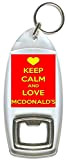 Porte-clés décapsuleur Keep Calm And Love McDonalds