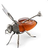 Pot de miel luxueux en métal créatif en forme d'abeille avec récipient de rangement pour miel - Décoration décorative pour ...
