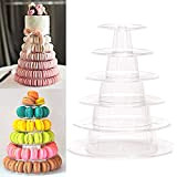 Présentoir à cupcakes rond à 6 étages en acrylique transparent pour dessert, pâtisserie, anniversaire, fête de mariage