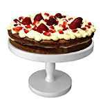 Présentoir à Gâteaux en bois Stand 26 cm Multifonctionnel 2in1 Supports à Cupcakes Desserte Décoration pour Pâtisserie Assiette à Tarte ...