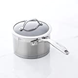 ProCook Professional Stainless Steel - Petite Casserole INOX 18/10 - 16 cm / 1,9 L - Compatible Induction - Couvercle ...