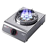 Profession Gas HOB Portable Gas Stove 1 Burner Propane/Natural Gas Cooker Gas Stove LPG/NG Dual Fuel Stainless Steel Easy to ...