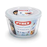 Pyrex - Cook & freeze - Plat Rond en Verre avec Couvercle 0.60 L / Ø 12 cm