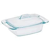 Pyrex Easy Grab 2-Quart Casserole Glass Bakeware Dish with Glass Lid by Pyrex