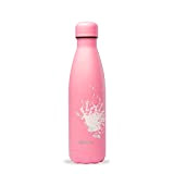 Qwetch - Bouteille Isotherme Spray Rose 500ml - Gourde Nomade Inox - 24h Froid et 12h Chaud - Etanche, Sans ...