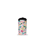 Qwetch - Travel Mug Isotherme - Flora Rose 300ml - Mug Café & Thé Nomade en Inox - 6h Chaud ...