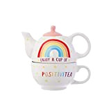 Rainbow Positivitea Tea Pot Set for One